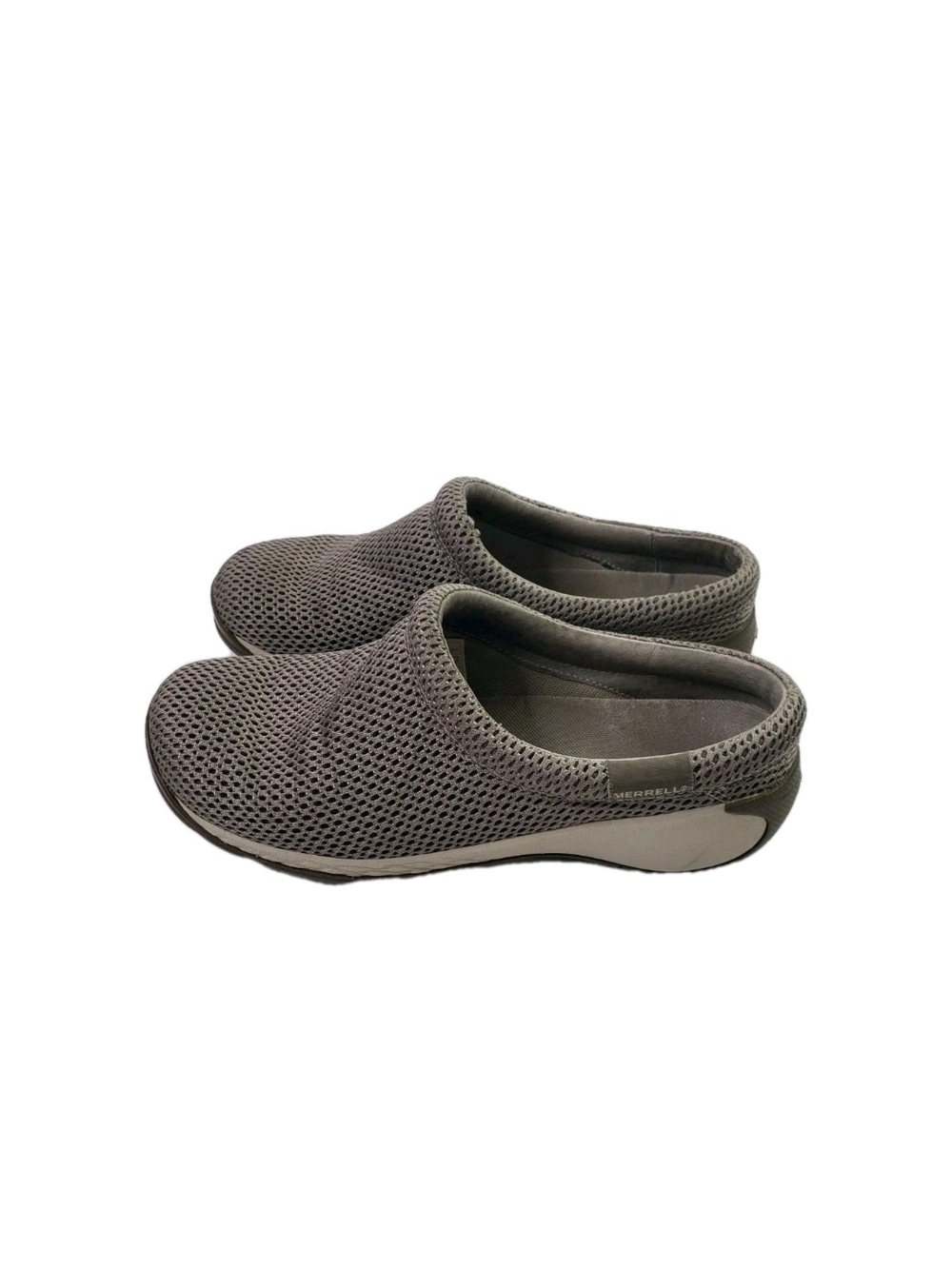 Merrell Encore Slip-On Mesh Walking Shoes - Grey Womens 7.5